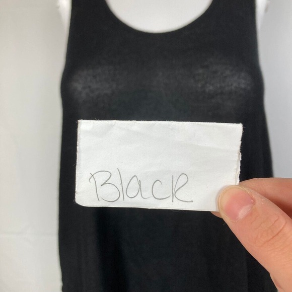 Project Social T Shirt Womens Sz L Black Open Knit Scoop Neck Racerback Tank - Picture 5 of 9
